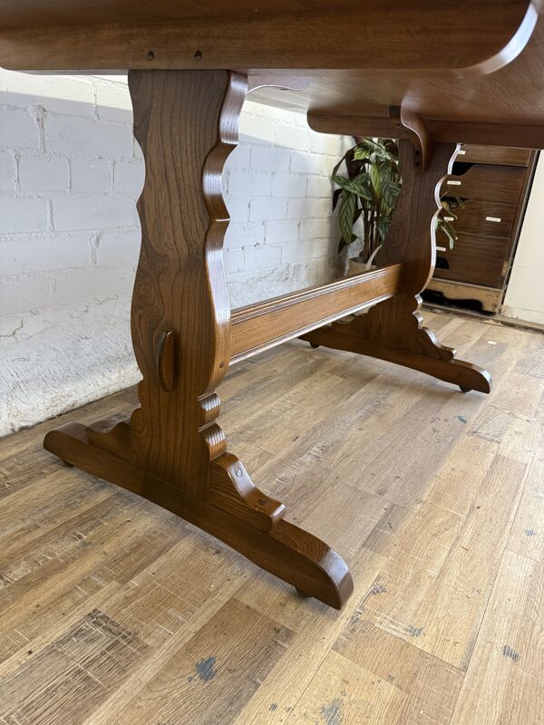 1981 Ercol Model 756 Solid Elm Refectory Dining Table - product images  of 