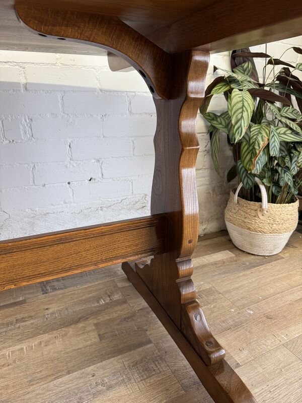1981 Ercol Model 756 Solid Elm Refectory Dining Table - product images  of 