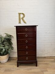 Vintage,Stag,Minstrel,Vanity,Chest,in,Original,Mahogany,Vintage Stag Minstrel Vanity Chest in Original Mahogany