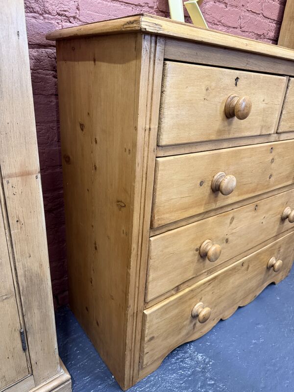 Antique Pine Five-Drawer Chest – Circa 1900 - product images  of 