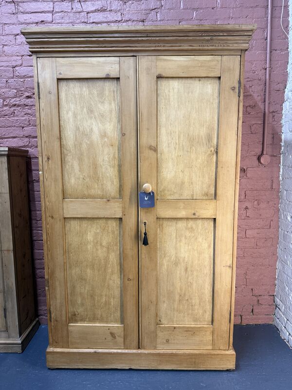 Traditional Antique Pine Double Wardrobe, early 20th Century - product images  of 