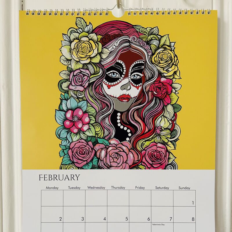2026 Gothic Girls Calendar A3 - product image  