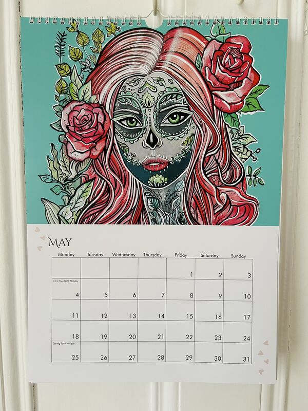 2026 Gothic Girls Calendar A3 - product image  