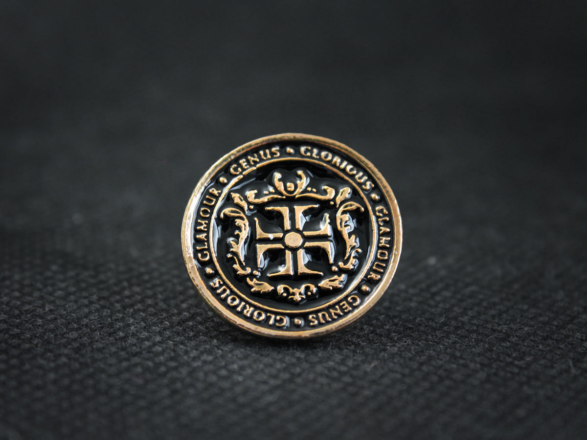 Glorious Crest Lapel Pin Iron Clan Jewelry