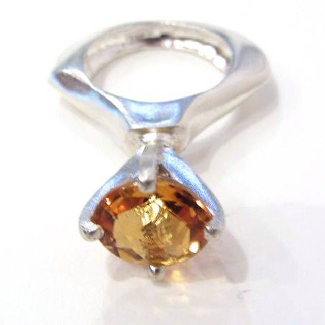 Passionata Sculptural sterling silver Ring with Yellow Citrine - product images  of 