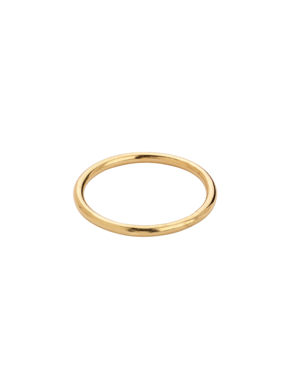 18K yellow gold stacking halo ring - product images  of 