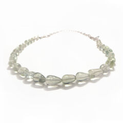 Green,prasiolite,Necklace,prasiolite necklace, adjustable necklace, green quartz jewellery, GIA jeweller, French fashion designer , recycled silver and gemstones necklace, celadon green jewellery