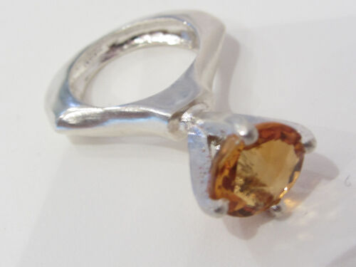 Passionata Sculptural sterling silver Ring with Yellow Citrine - product images  of 