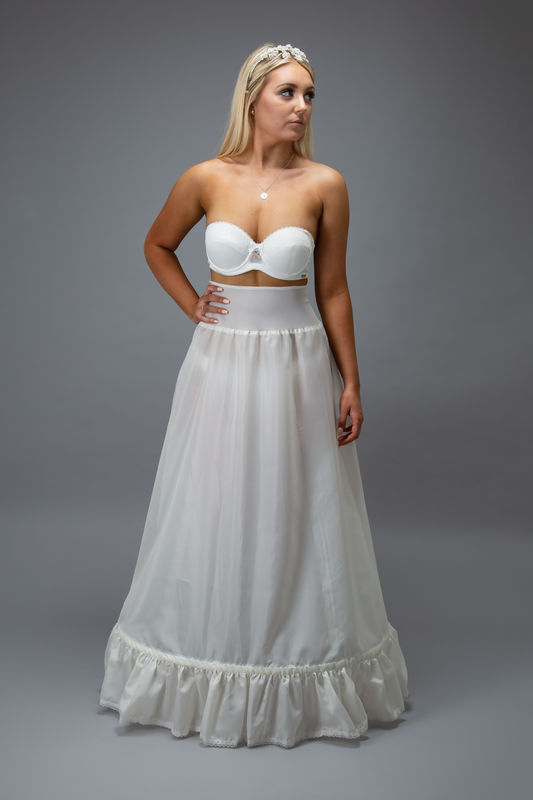 A-line single hooped wedding dress petticoat - TiarasAndTeirs