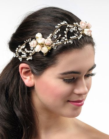 Floral Wedding Hair Comb Tiarasandteirs