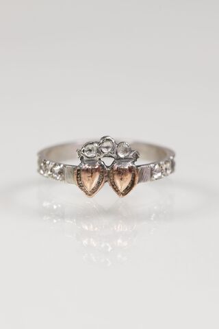 Antique,Silver,Queen,Anne,Ring