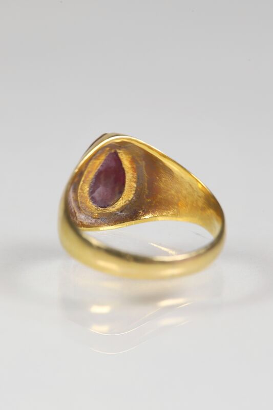 Vintage 22ct Ruby Pear Ring - product images  of 