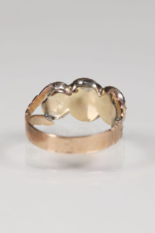 9ct Georgian Foiled Topaz Trilogy Ring - product images  of 