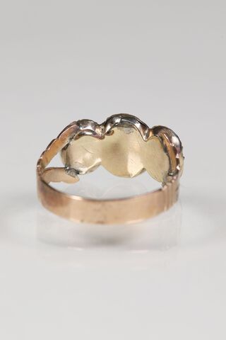 9ct Georgian Foiled Topaz Trilogy Ring - product images  of 