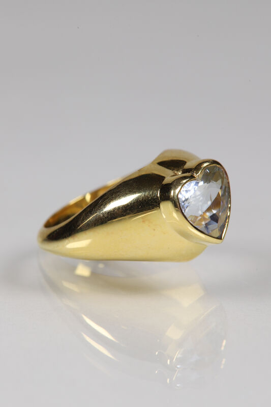 14ct Aquamarine Heart Ring  - product images  of 