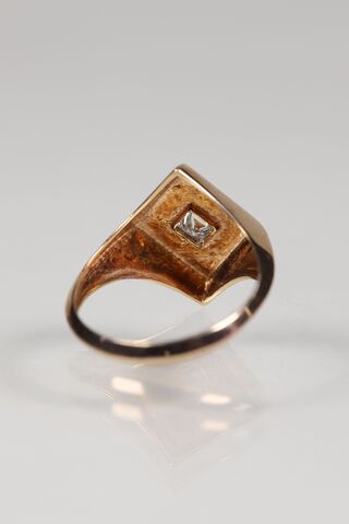 14ct Diamond Kite Signet Ring (Smaller) - product images  of 