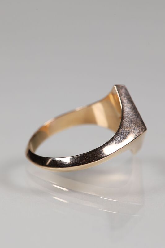 14ct Diamond Kite Signet Ring (Larger) - product images  of 