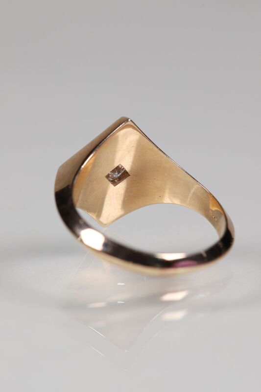 14ct Diamond Kite Signet Ring (Larger) - product images  of 