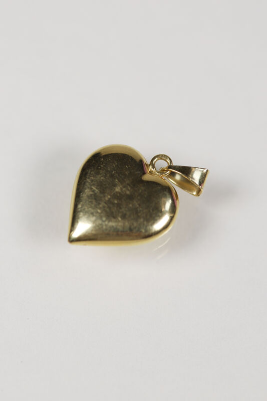 Vintage 18ct Gemstone Puffy Heart Charm - product images  of 