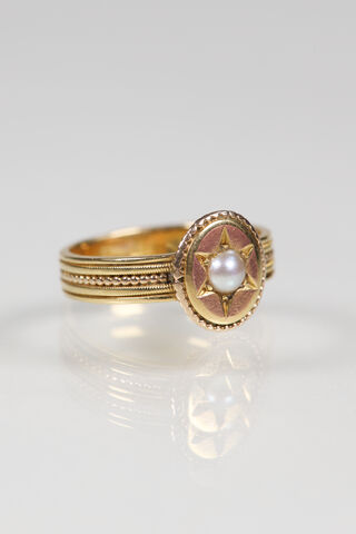 Victorian,18ct,Pearl,Star,Ring