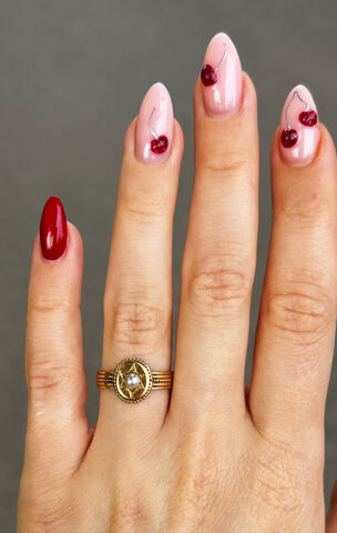 Victorian 18ct Pearl Star Ring - product images  of 