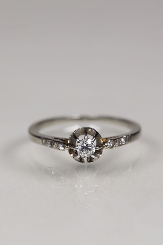 Antique Art Deco 18ct Toi et Moi Ring  - product images  of 