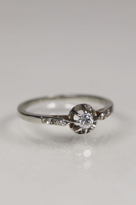 Antique Art Deco 18ct Toi et Moi Ring  - product images  of 