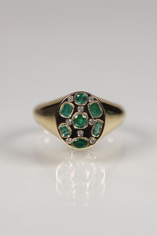 14ct Gemstone & Diamond Scatter Signets  - product images  of 