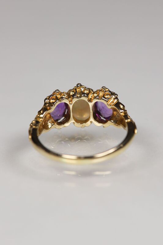 Vintage 9ct Amethyst &amp; Opal Ring - product images  of 