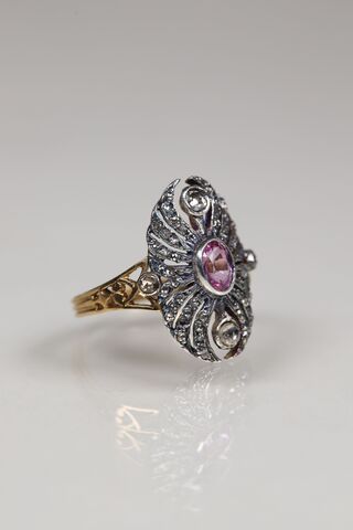 14ct Pink Sapphire & Diamond Wings Ring  - product images  of 