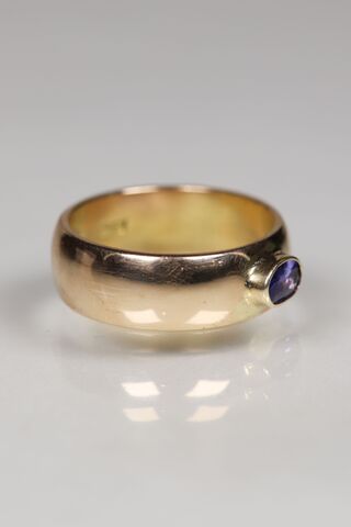 18ct Bezel Set Tanzanite Band Ring - product images  of 