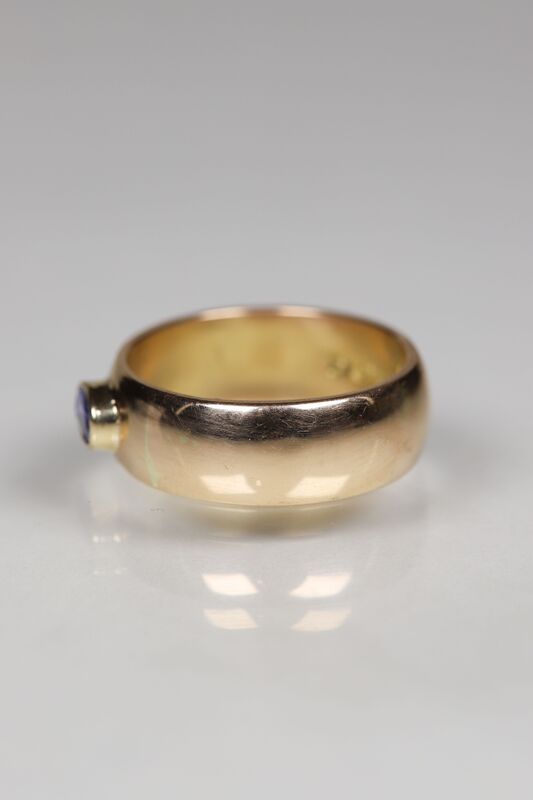 18ct Bezel Set Tanzanite Band Ring - product images  of 