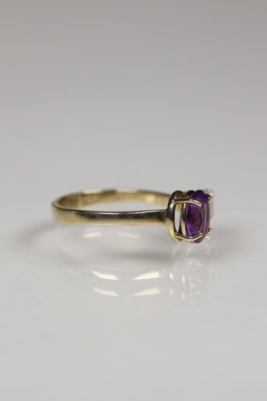 Vintage 9ct Amethyst &amp; Blue Topaz Ring  - product images  of 