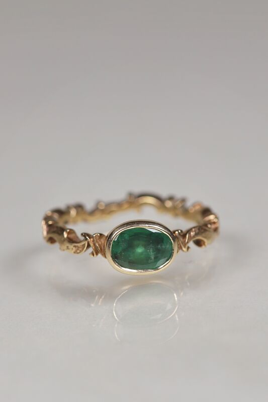 Georgian Inspired 9ct Emerald Ring  - product images  of 