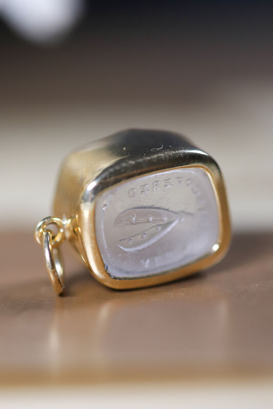 ‘All Has Been Discovered’ Victorian 14ct Intaglio Pendant - product images  of 