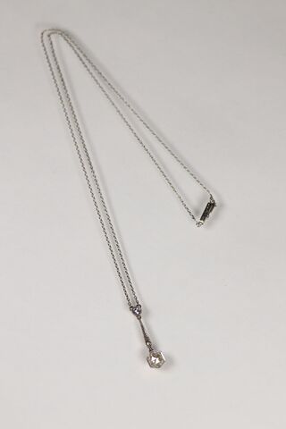 Antique 18ct Art Deco Rose Cut Diamond Necklace  - product images  of 