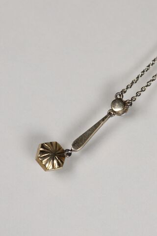 Antique 18ct Art Deco Rose Cut Diamond Necklace  - product images  of 