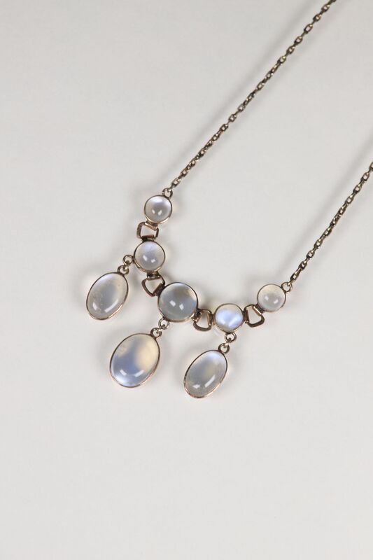 Antique 9ct Edwardian Moonstone Necklace  - product images  of 