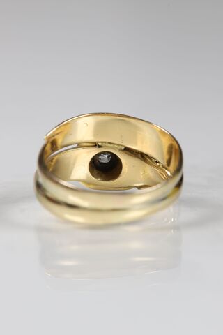 Rare Antique Victorian 18ct Ruby & Diamond Dragon Ring - product images  of 