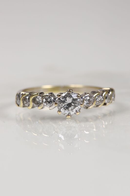 Vintage 18ct Diamond Solitaire Ring - product images  of 