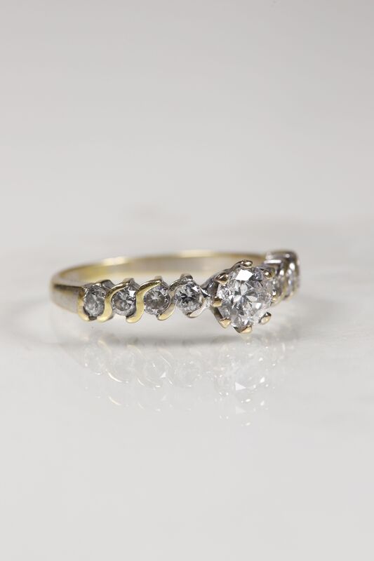 Vintage 18ct Diamond Solitaire Ring - product images  of 