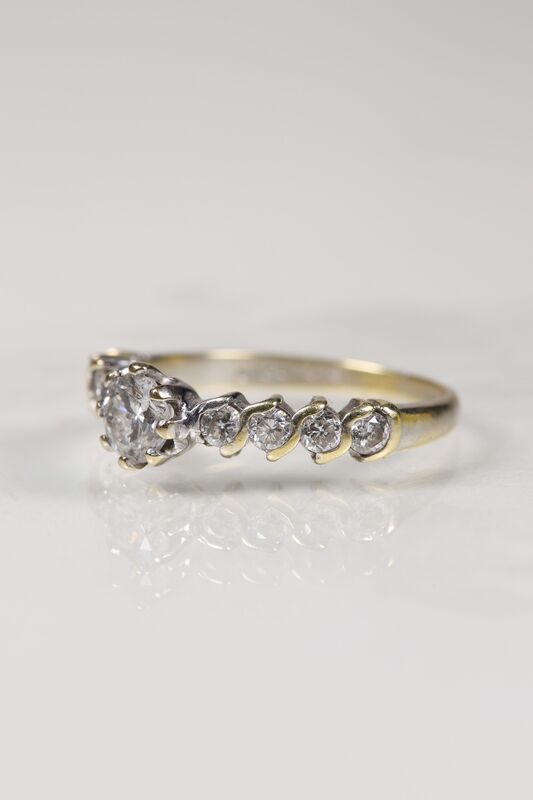 Vintage 18ct Diamond Solitaire Ring - product images  of 