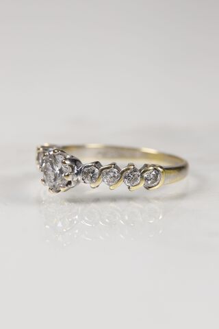 Vintage 18ct Diamond Solitaire Ring - product images  of 