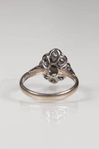 Antique Art Deco 18ct Diamond Marquise Ring - product images  of 