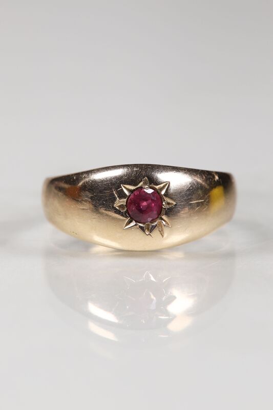 Antique 15ct Carat Ruby Star Ring - product images  of 