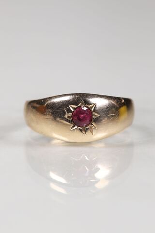 Antique,15ct,Carat,Ruby,Star,Ring