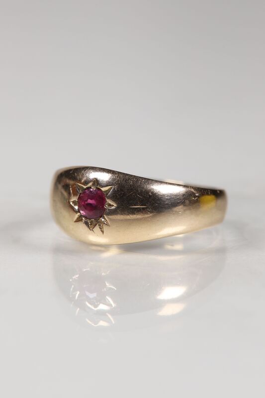 Antique 15ct Carat Ruby Star Ring - product images  of 