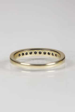 Vintage 9ct Channel Set Diamond Half Eternity Ring - product images  of 