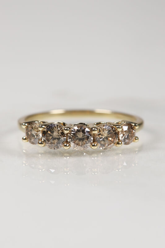 9ct Chocolate Diamond Half Eternity Ring - product images  of 