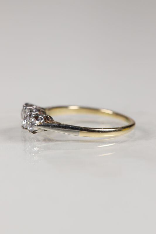 Art Deco 18ct Diamond Trilogy Ring - product images  of 